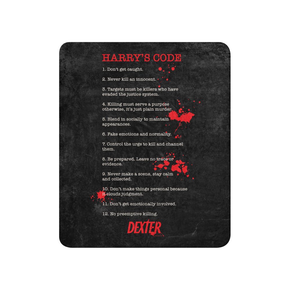 Dexter Harry's Code Sherpa Blanket - Paramount Shop