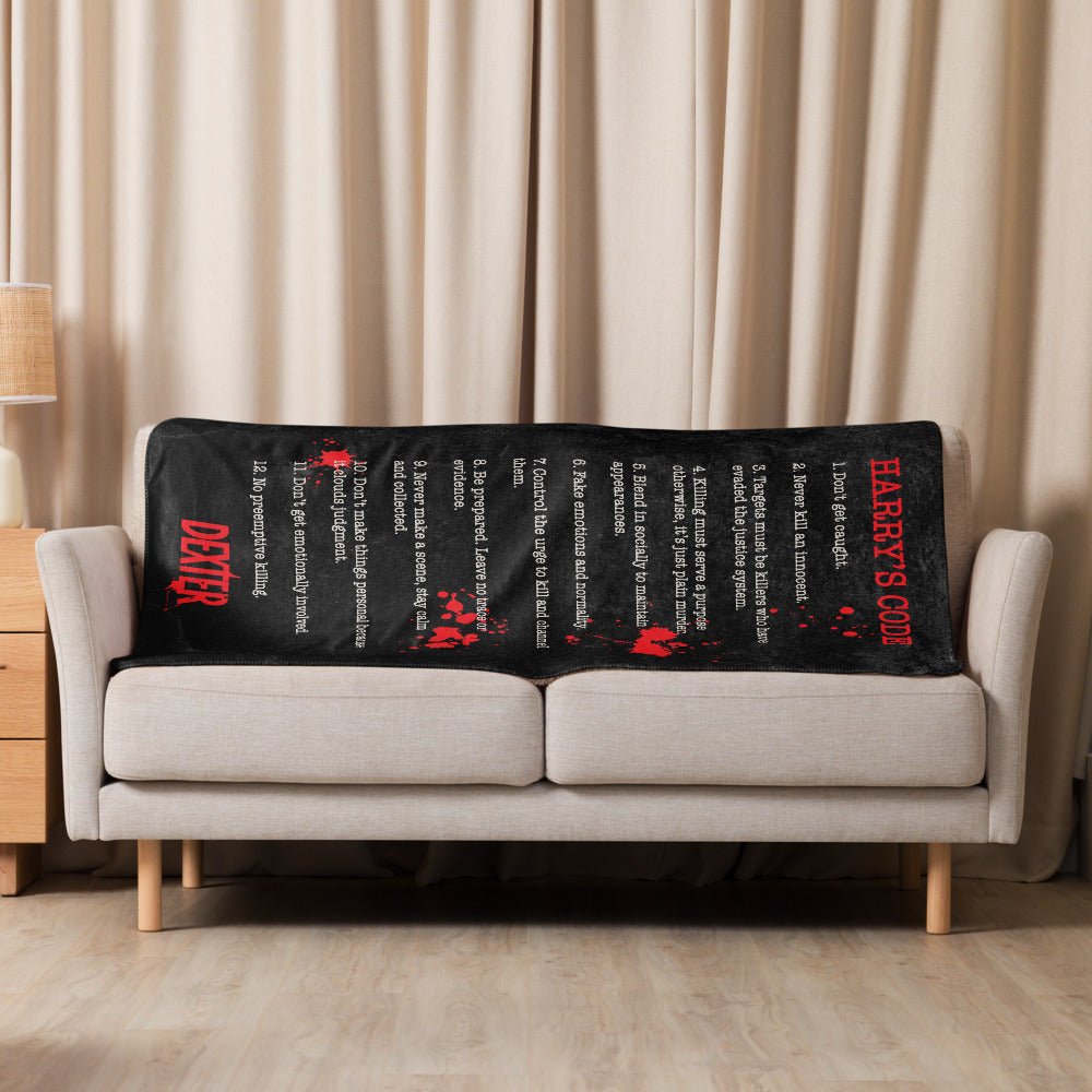 Dexter Harry's Code Sherpa Blanket - Paramount Shop
