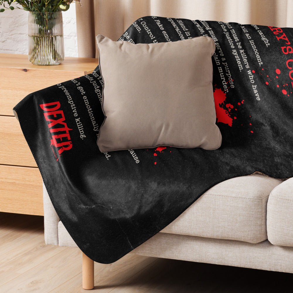 Dexter Harry's Code Sherpa Blanket - Paramount Shop