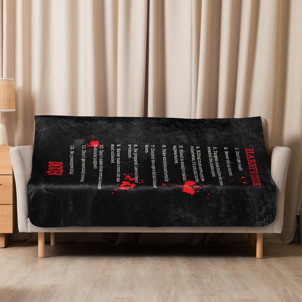 Dexter Harry's Code Sherpa Blanket - Paramount Shop