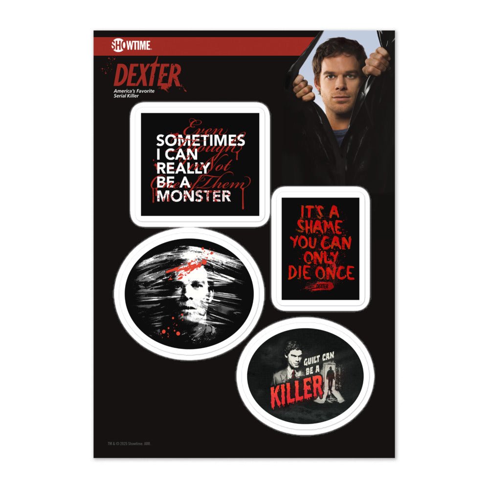 Dexter Sayings Sticker Sheet - Paramount Shop
