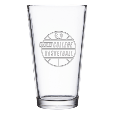 Eye on College Basketball Podcast Logo Laser Engraved Pint Glass - Paramount Shop