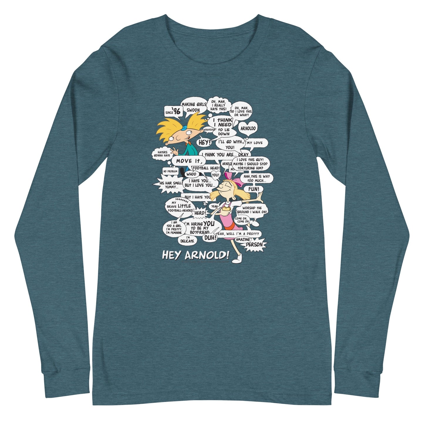 Hey Arnold! Comic Unisex Long Sleeve T - Shirt - Paramount Shop