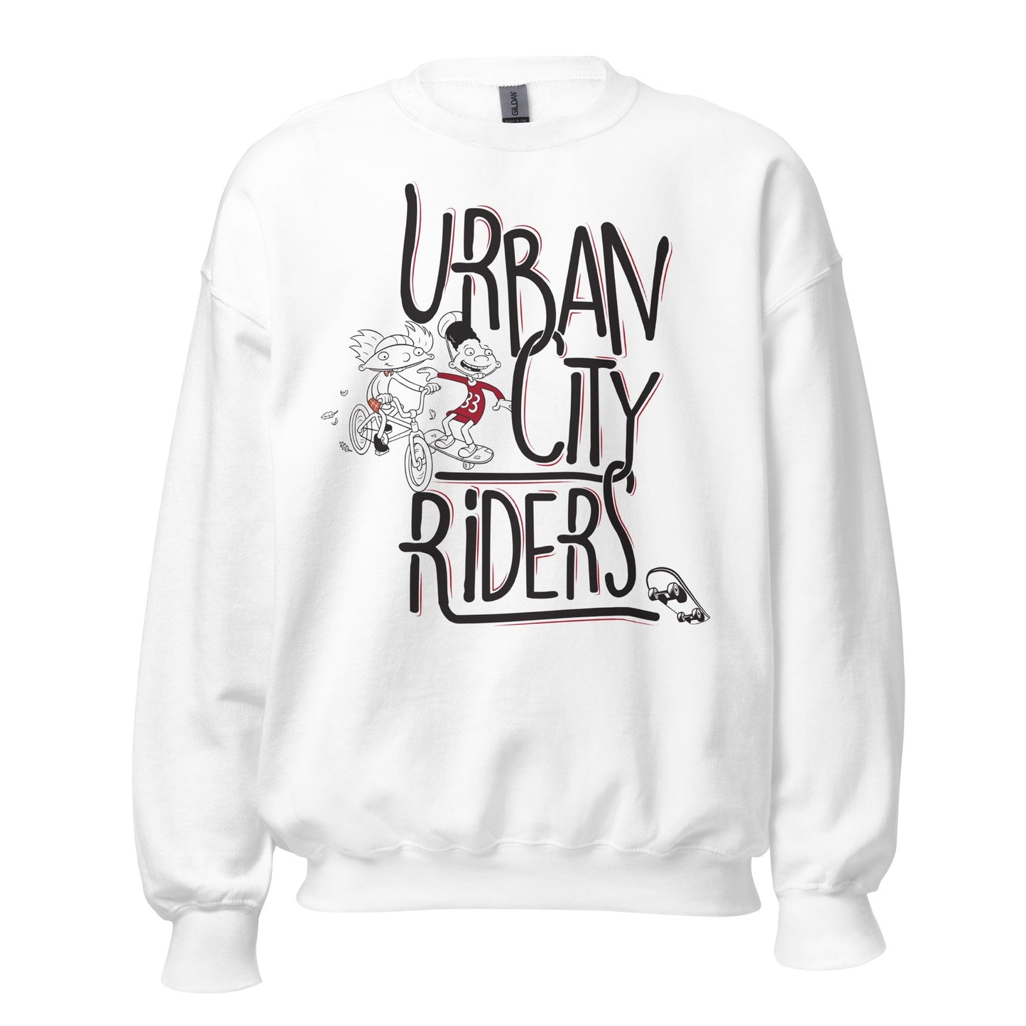Hey Arnold! Urban City Riders Fleece Crewneck Sweatshirt - Paramount Shop