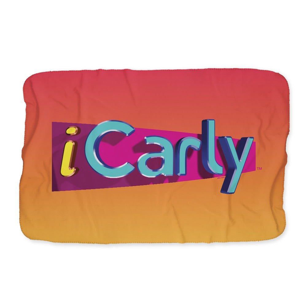 iCarly Logo Sherpa Blanket - Paramount Shop