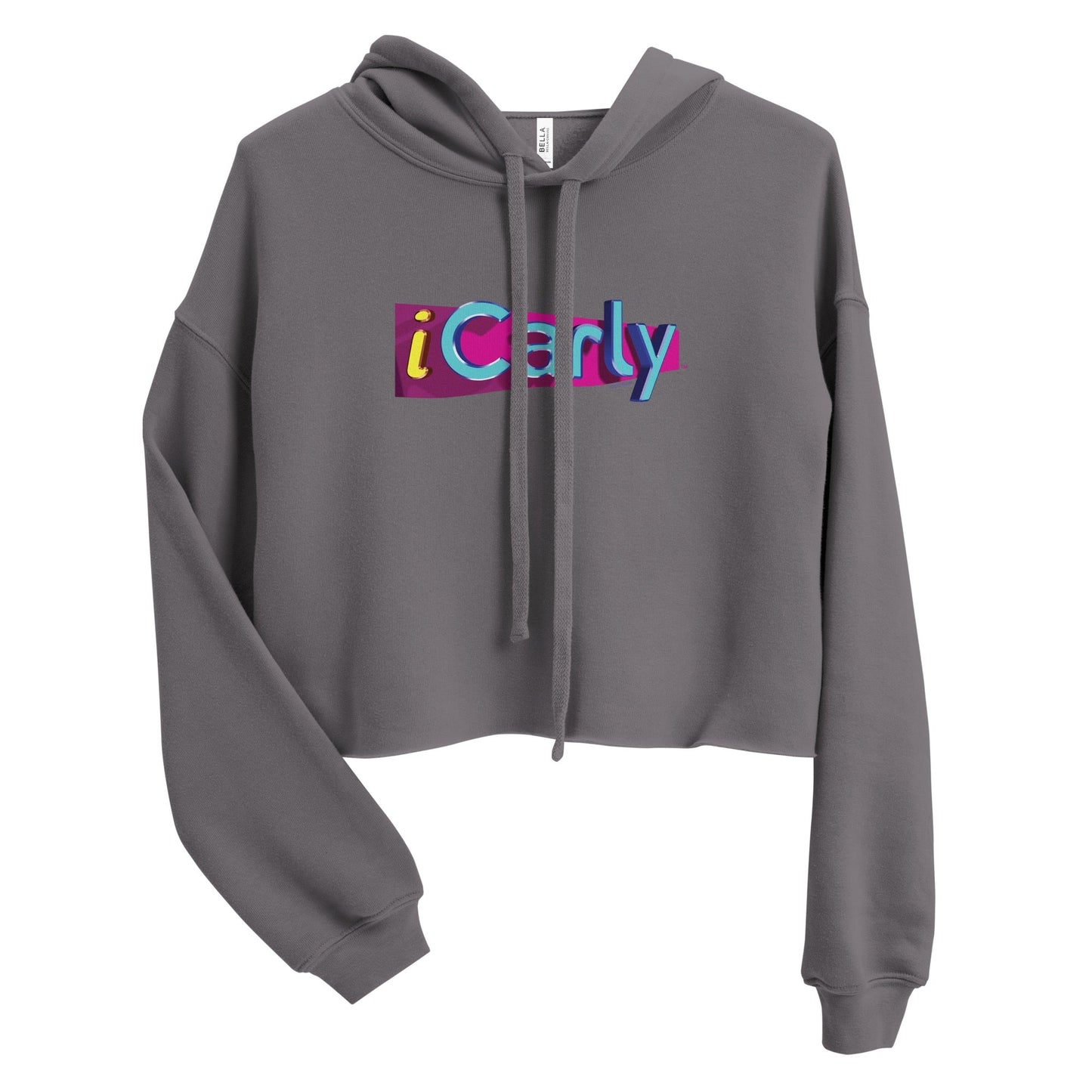 iCarly Logo Women's Fleece Crop Hooded Sweatshirt - Paramount Shop