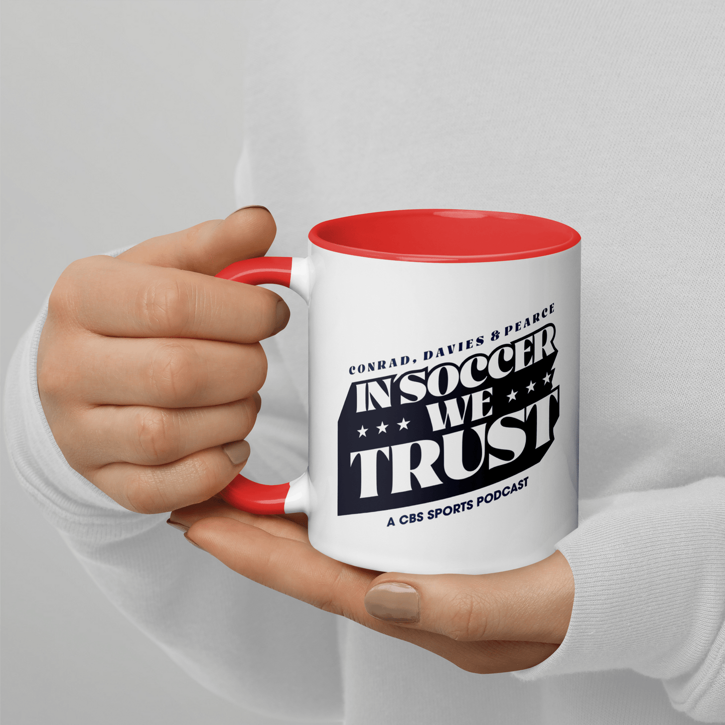 In Soccer We Trust Podcast Logo Two - Toned Mug - Paramount Shop