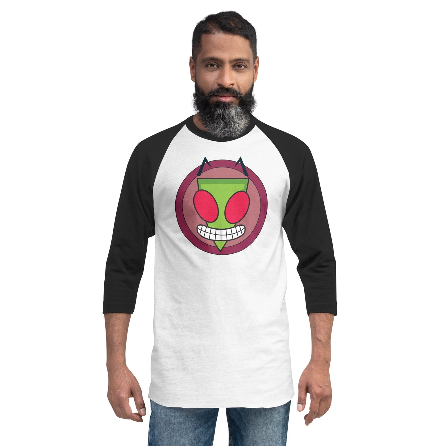 Invader Zim Doom 3/4 Sleeve Raglan Shirt - Paramount Shop
