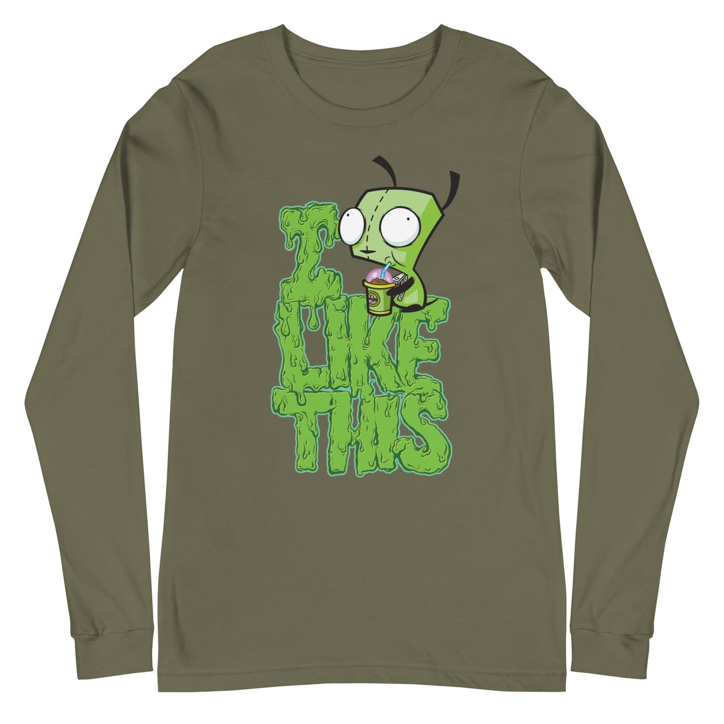 Invader Zim I Like This Adult Long Sleeve Shirt - Paramount Shop
