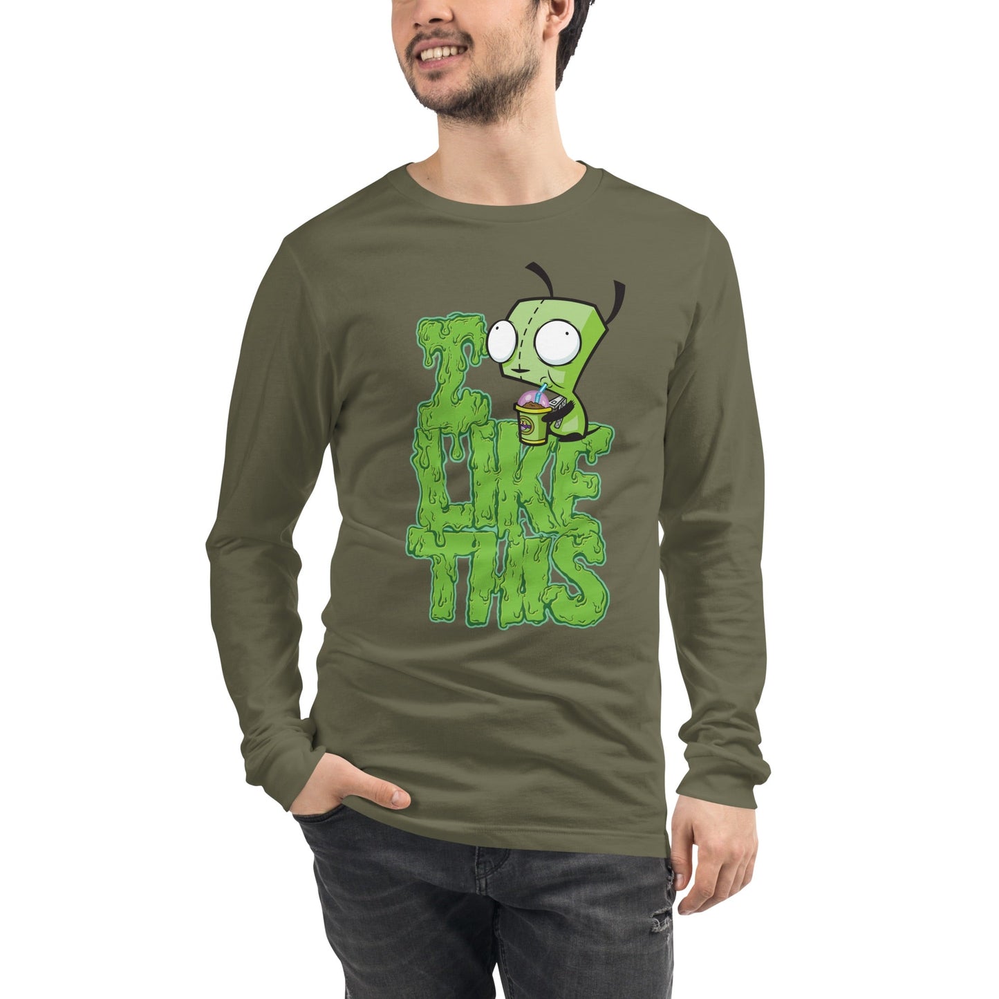Invader Zim I Like This Adult Long Sleeve Shirt - Paramount Shop