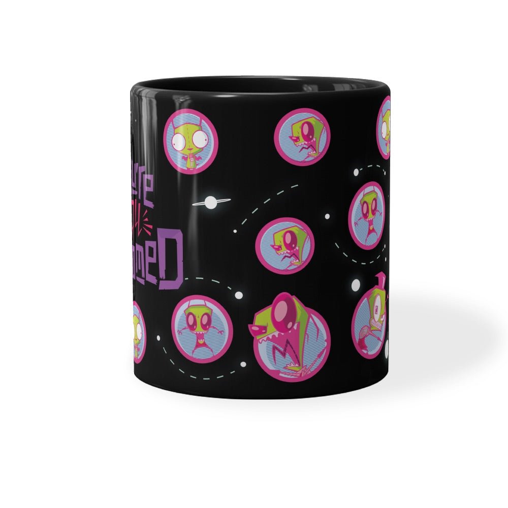 Invader Zim You're All Doomed Black Mug - Paramount Shop