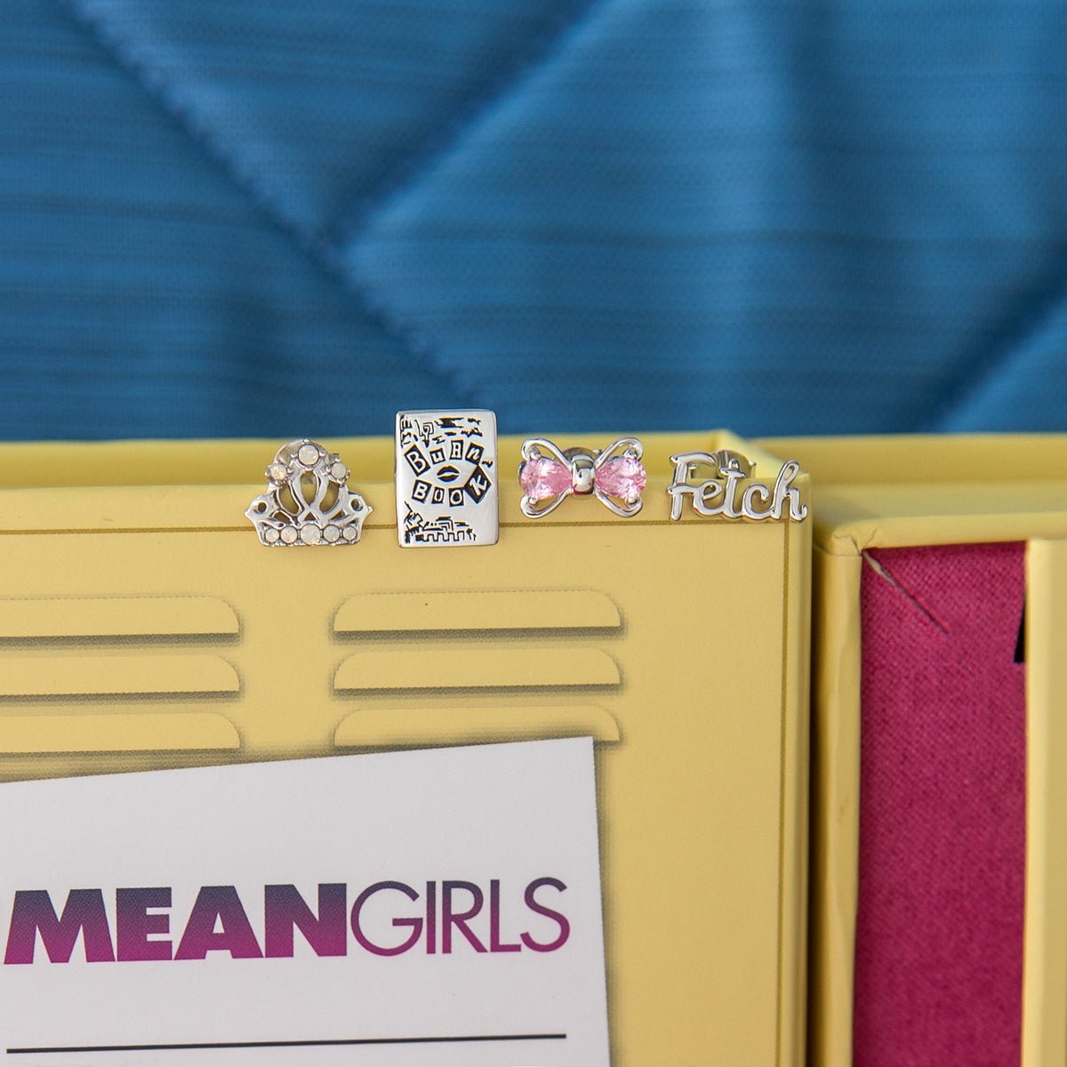 Mean Girls Burn Book Fetch and Crown Stud Earrings Set - Paramount Shop