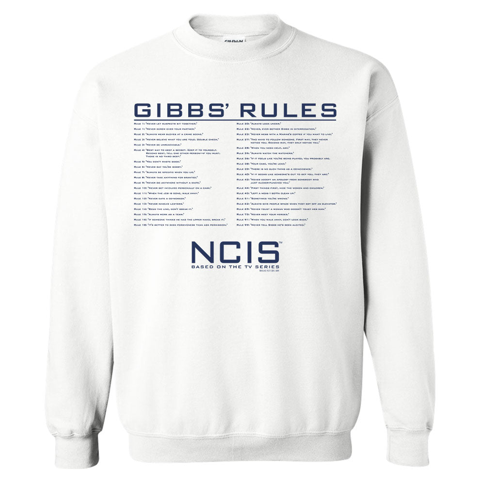 NCIS GIbbs Rules Fleece Crewneck Sweatshirt - Paramount Shop