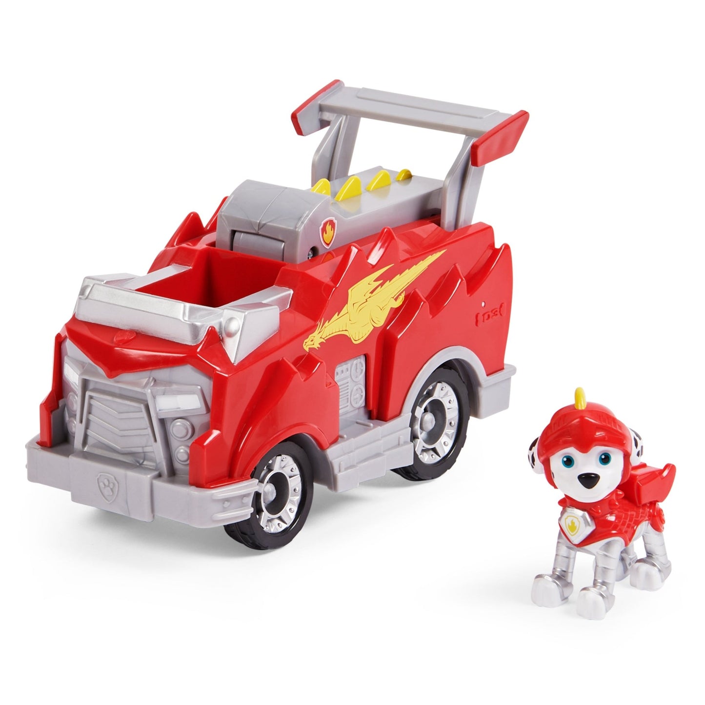 PAW Patrol, Rescue Knights Marshall Transforming Toy Car with Collectible Action Figure, Kids Toys for Ages 3 and up - Paramount Shop
