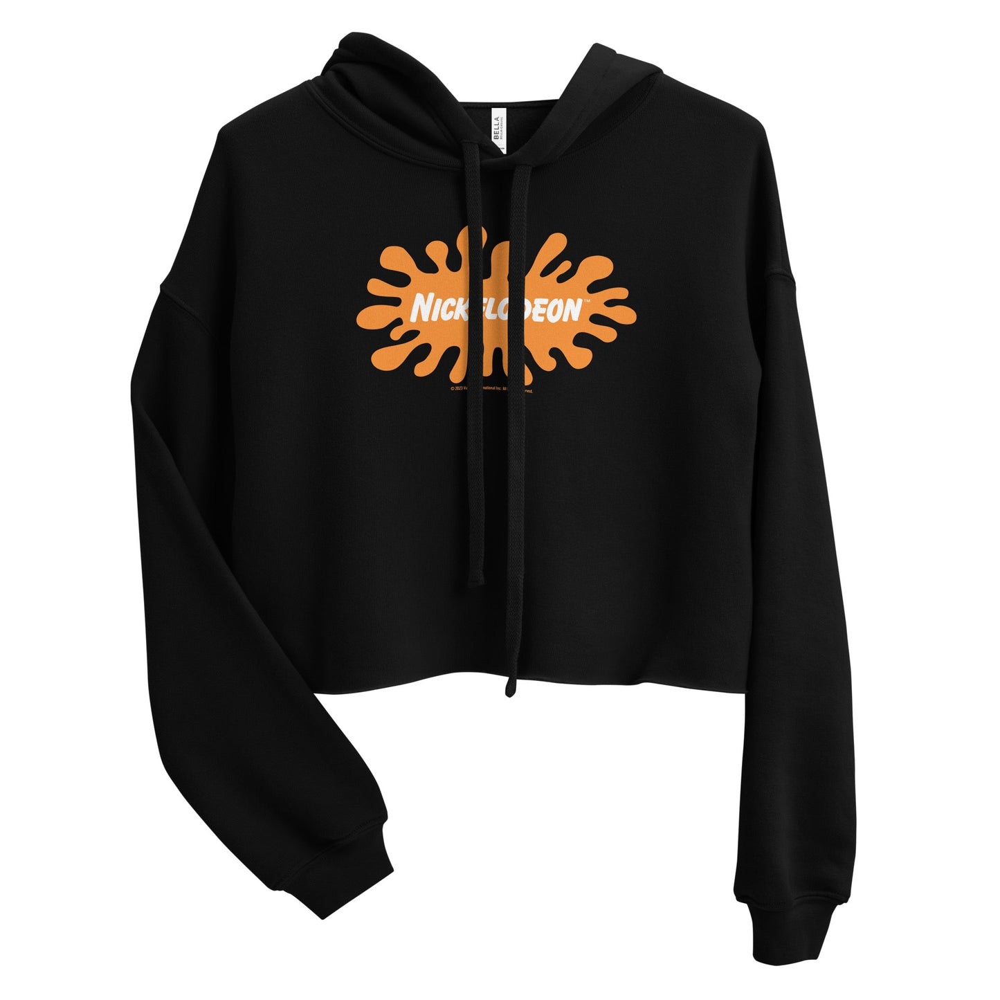 Retro Nickelodeon Women's Fleece Crop Hooded Sweatshirt - Paramount Shop