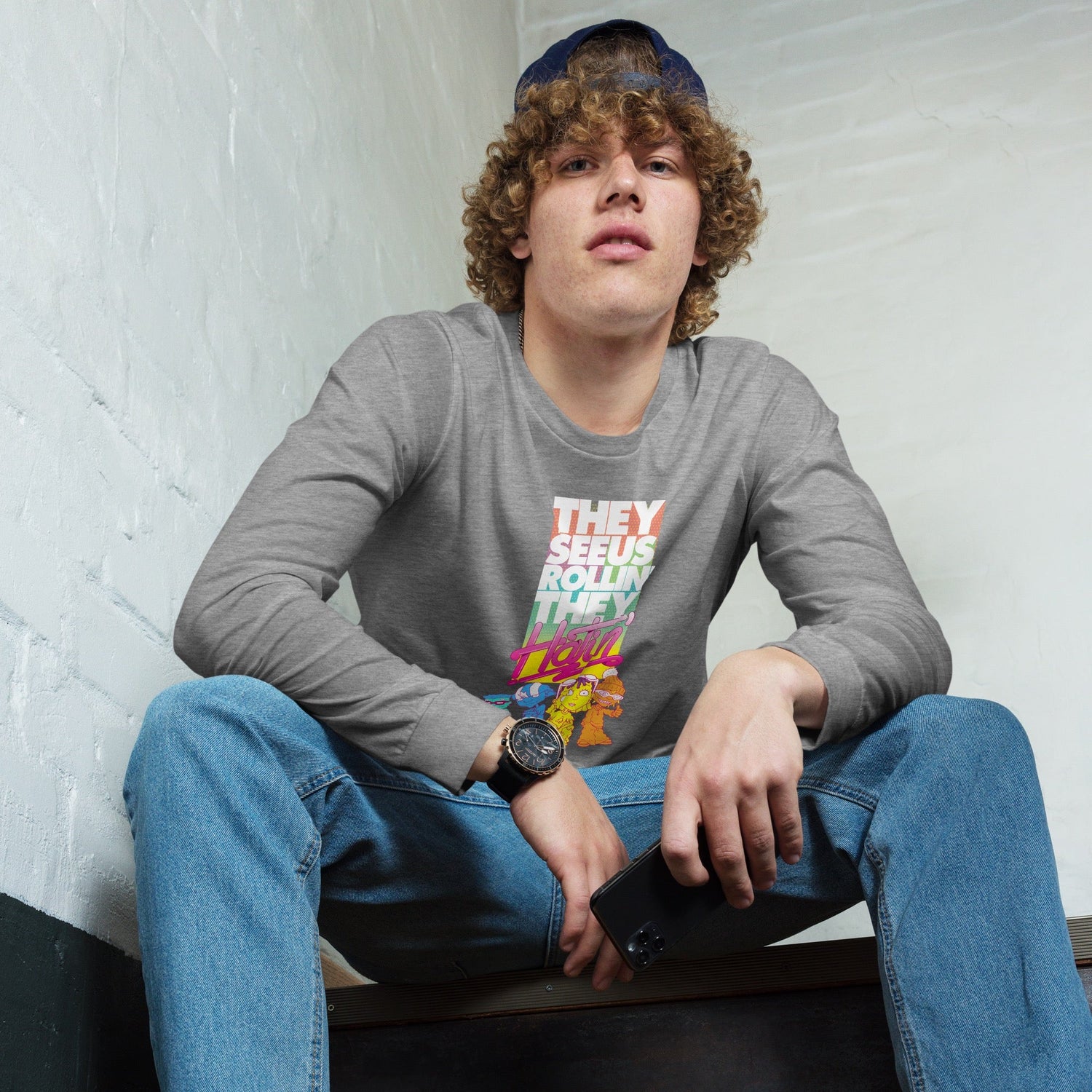 Rocket Power They See Us Rollin' Adult Long Sleeve Shirt - Paramount Shop