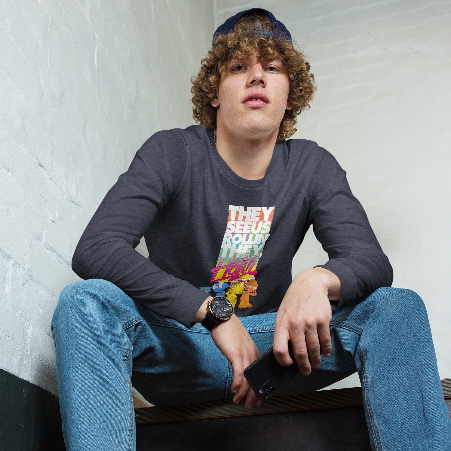 Rocket Power They See Us Rollin' Adult Long Sleeve Shirt - Paramount Shop