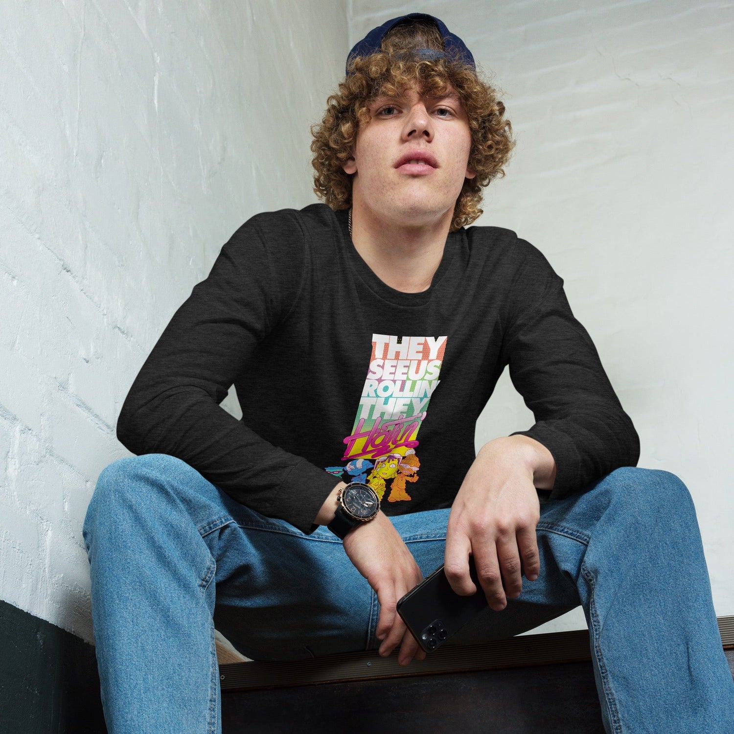 Rocket Power They See Us Rollin' Adult Long Sleeve Shirt - Paramount Shop