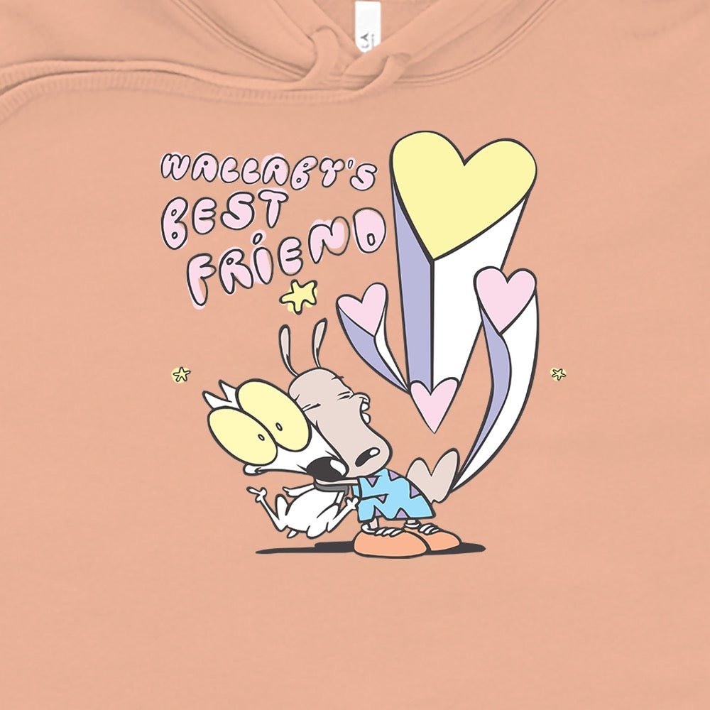 Rocko's Modern Life Wallaby's Best Friend Women's Crop Hooded Sweatshirt - Paramount Shop