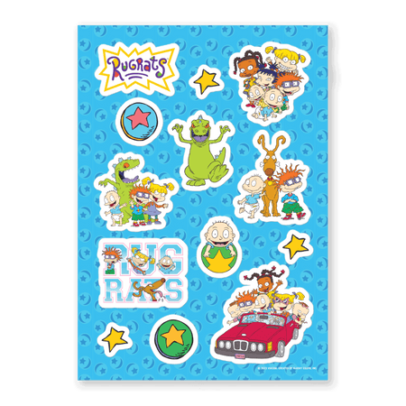 Rugrats Cast Kiss Cut Sticker Sheet - Paramount Shop