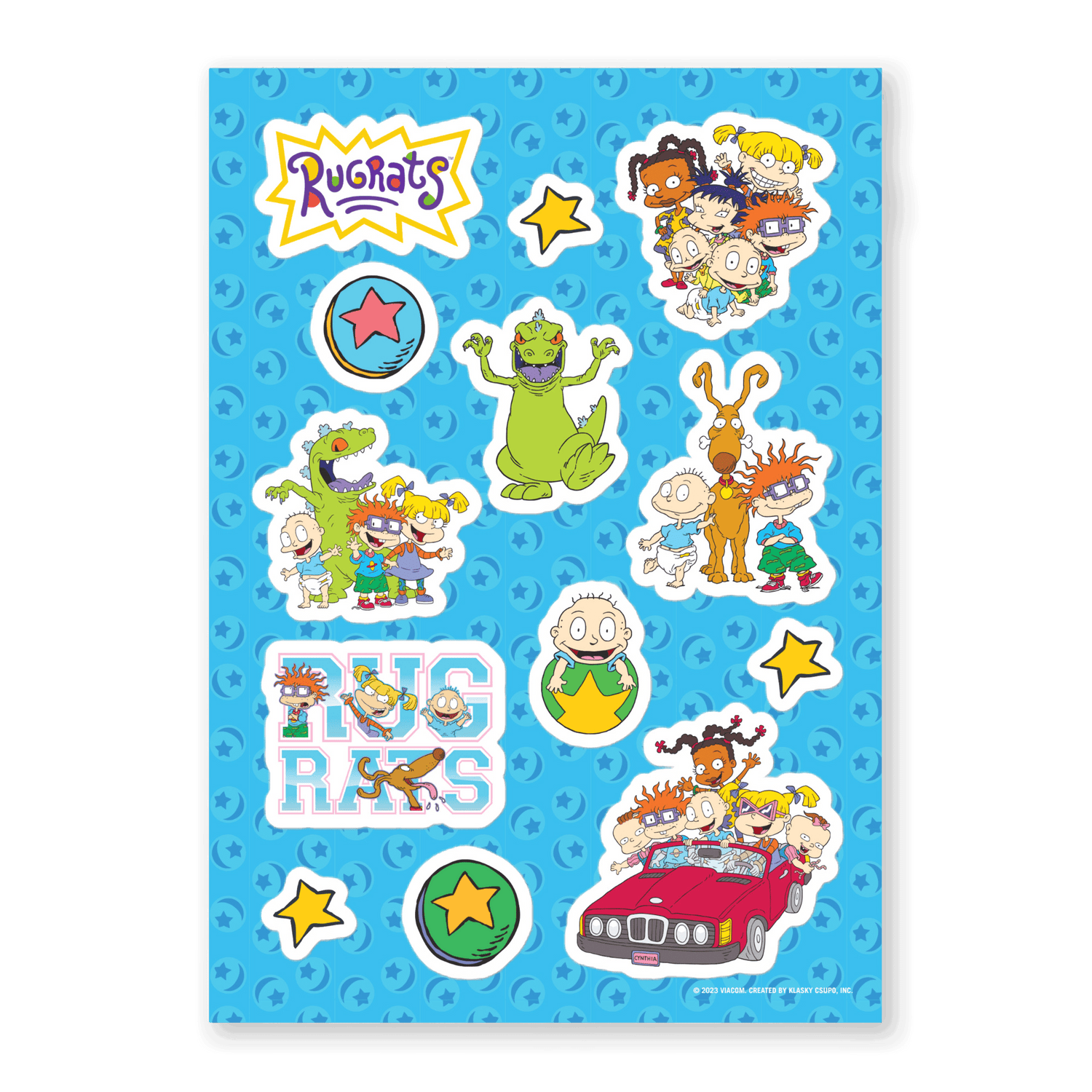 Rugrats Cast Kiss Cut Sticker Sheet - Paramount Shop