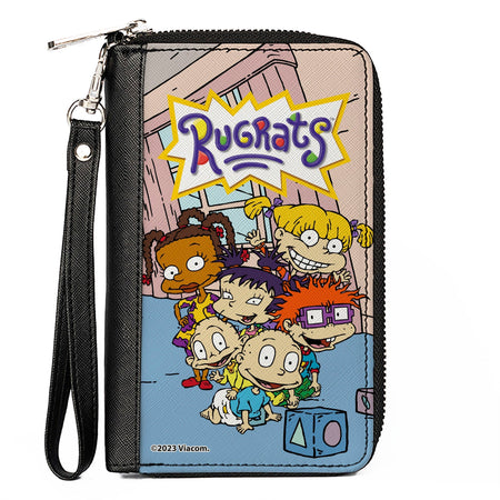 Rugrats Group Pose Rectangle Zip Around Clutch Wallet - Paramount Shop