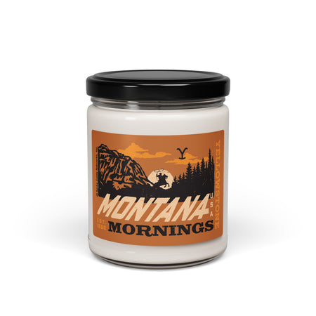 Yellowstone Montana Mornings Cinnamon Vanilla Scented Soy Candle