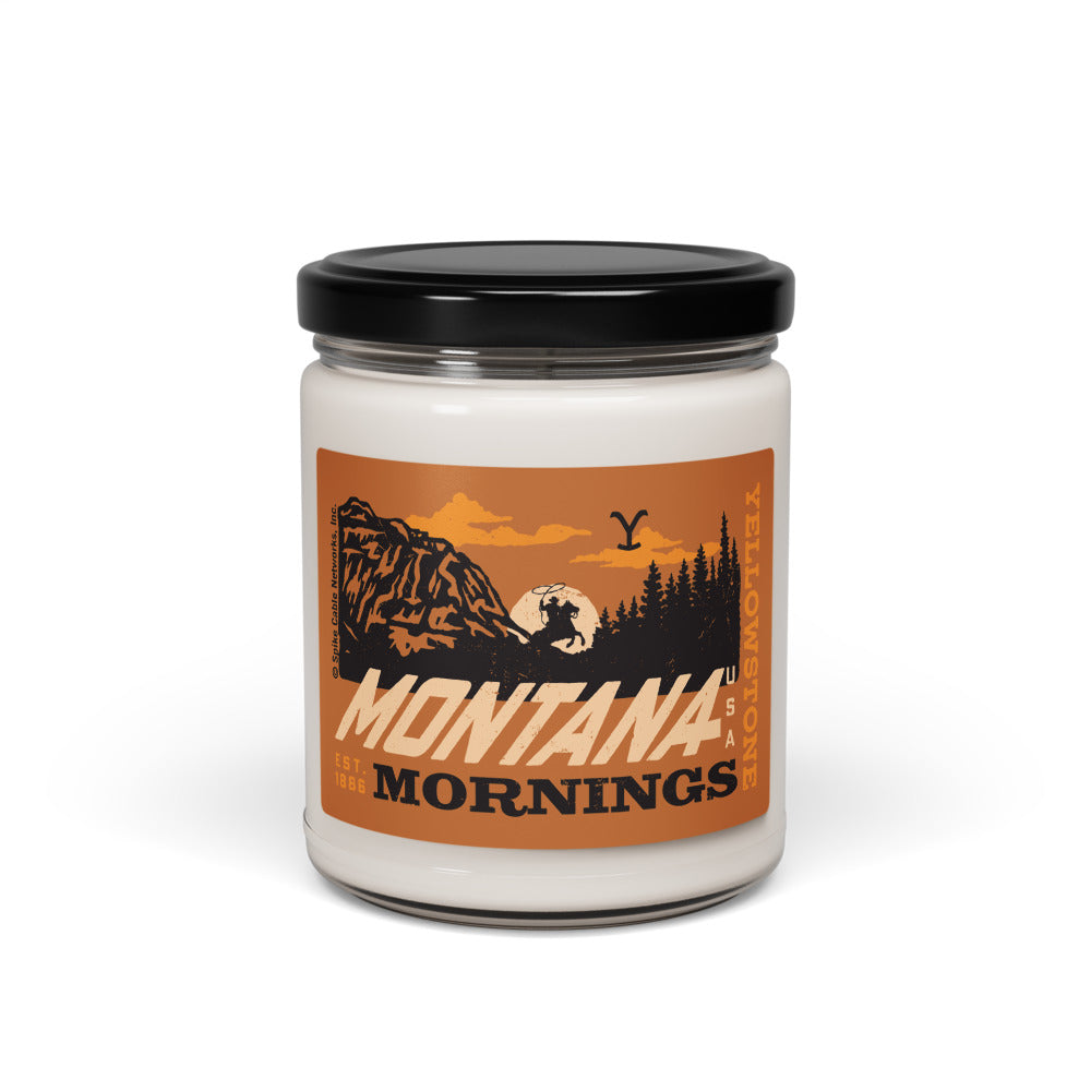 Yellowstone Montana Mornings Cinnamon Vanilla Scented Soy Candle