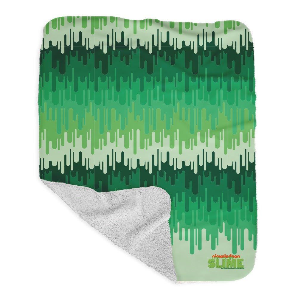 Slime Ombre Green Grey Sherpa Blanket - Paramount Shop