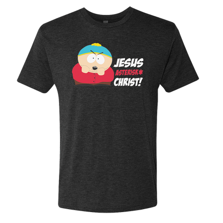 South Park Cartman Jesus Christ Men's Tri - Blend T - Shirt - Paramount Shop