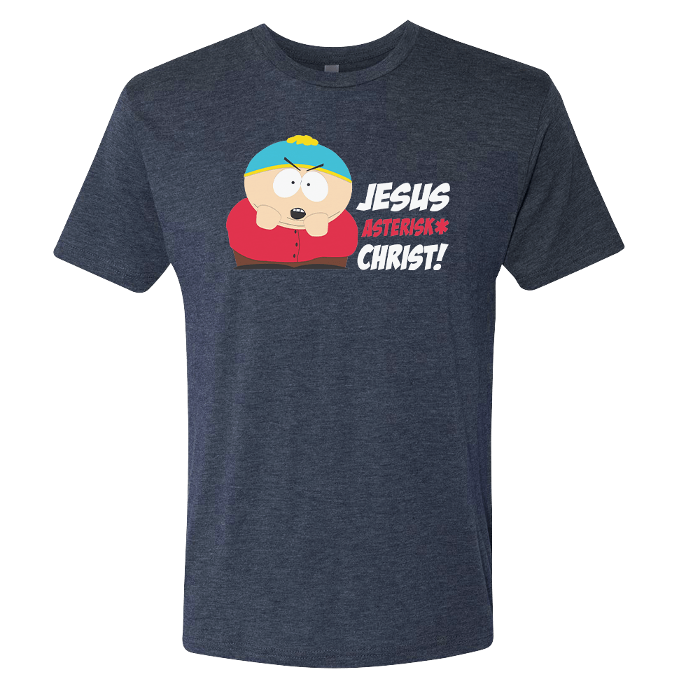 South Park Cartman Jesus Christ Men's Tri - Blend T - Shirt - Paramount Shop