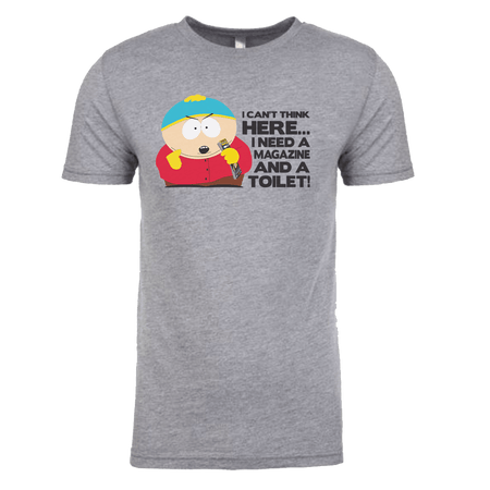 South Park Cartman Magazine and a Toilet Tri - Blend T - Shirt - Paramount Shop