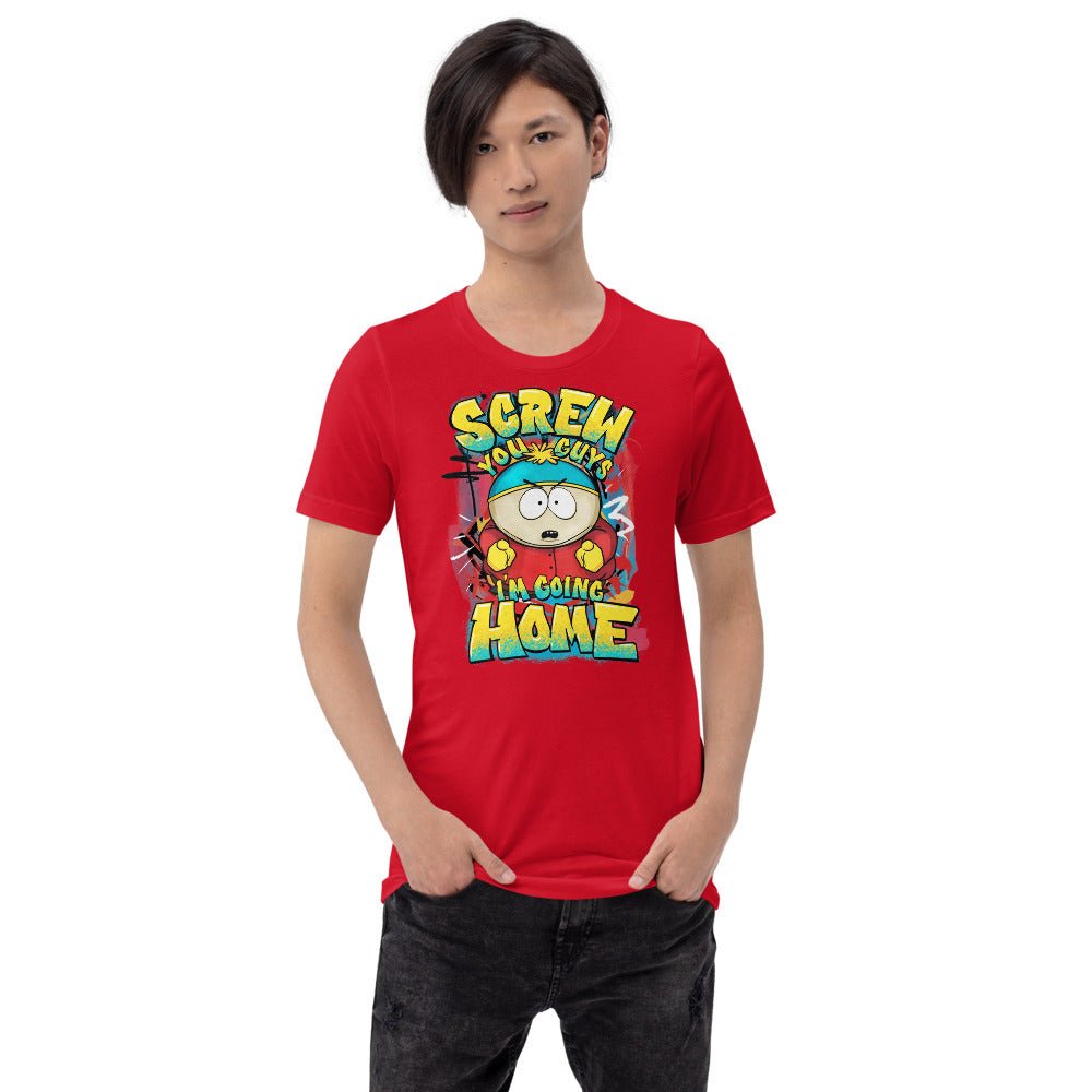 South Park Cartman Screw You Guys Graffiti Unisex T-Shirt - Paramount Shop
