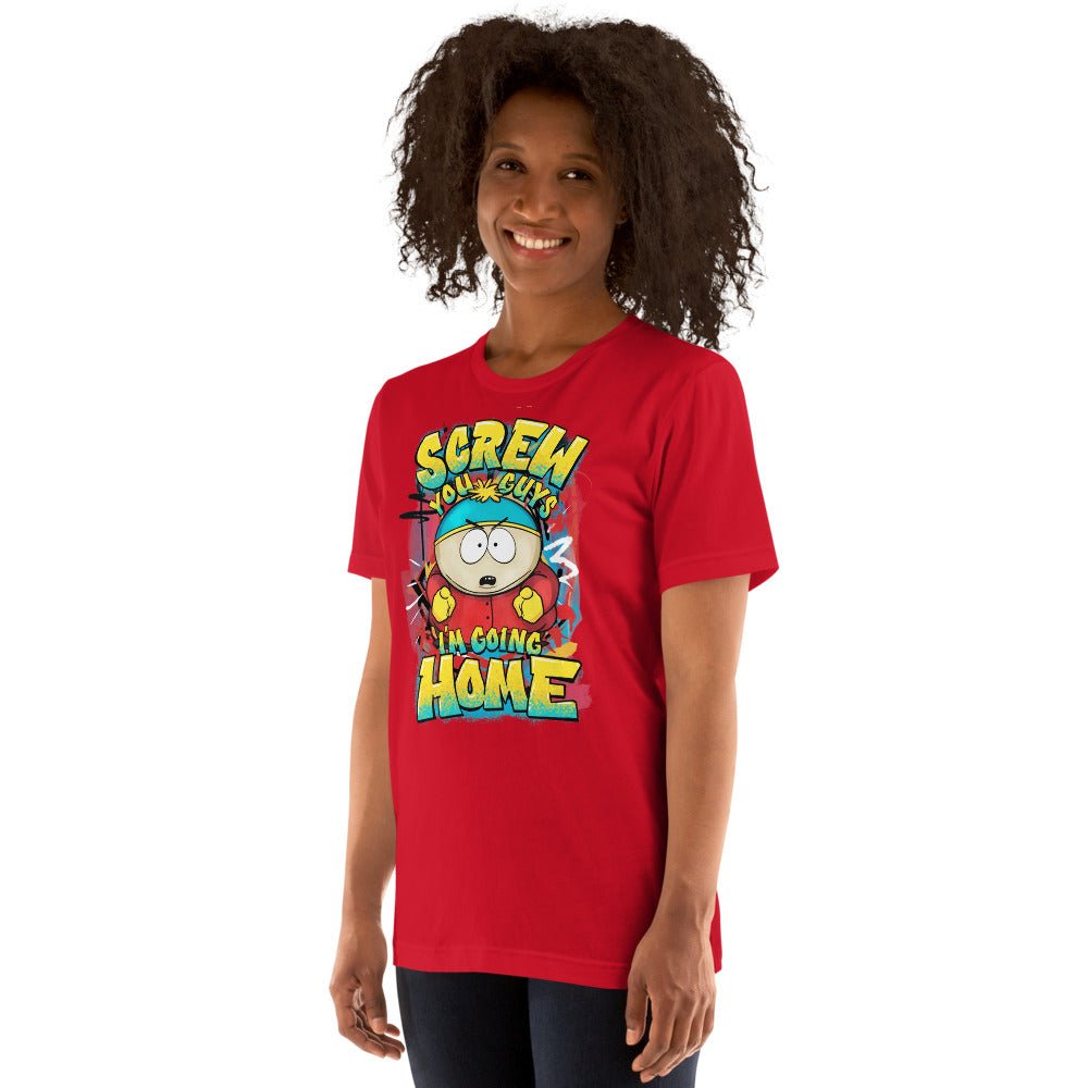 South Park Cartman Screw You Guys Graffiti Unisex T-Shirt - Paramount Shop