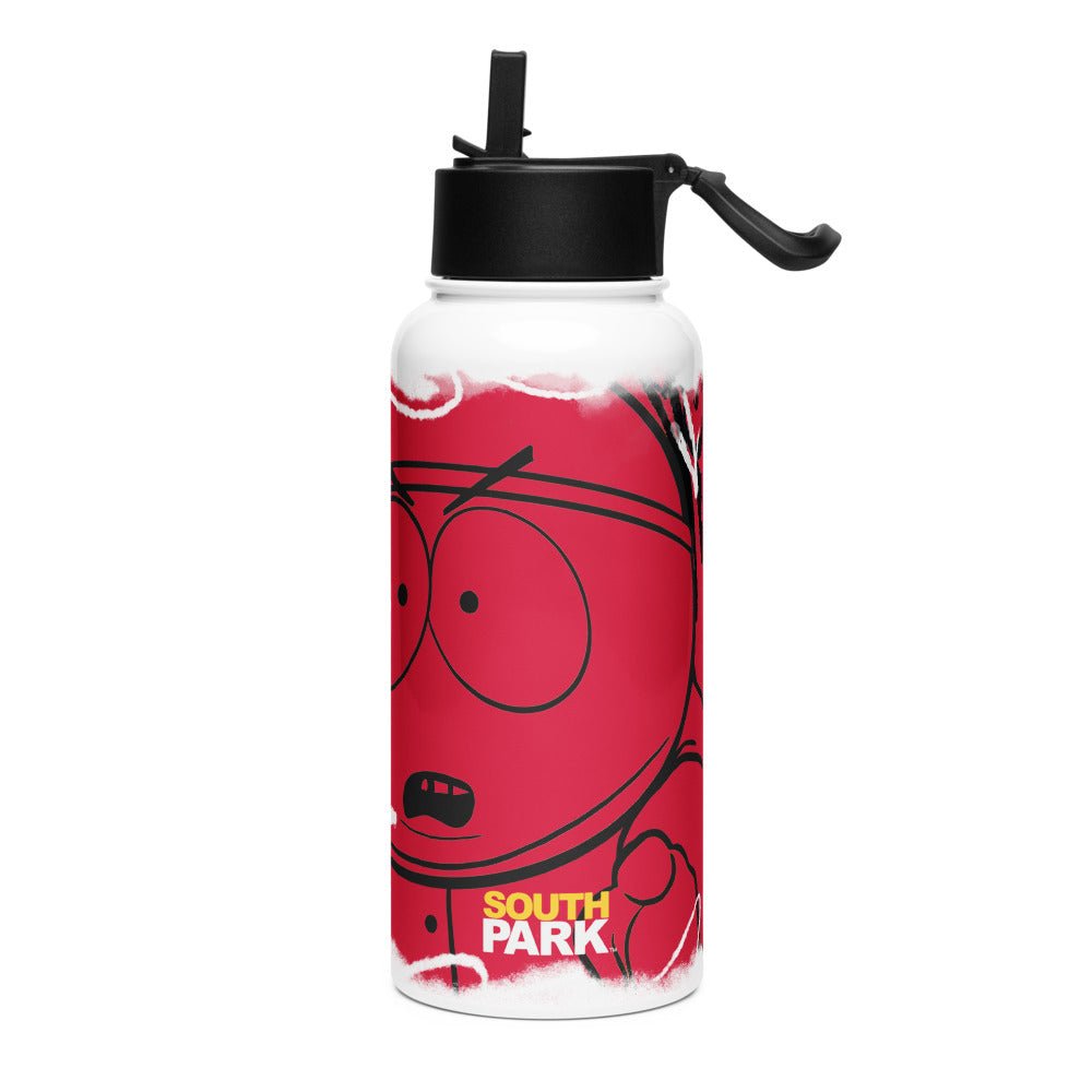South Park Cartman Screw You Guys Stainless Steel Water Bottle with a Straw Lid - Paramount Shop