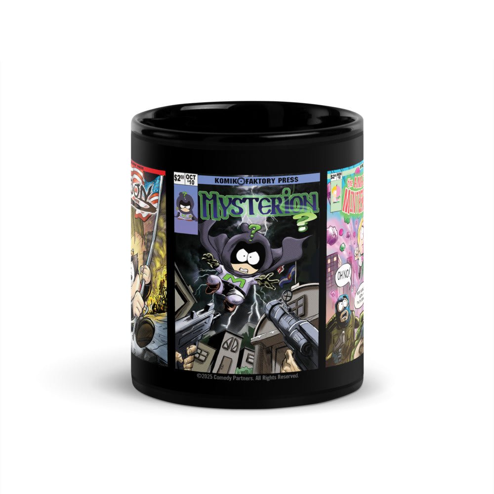 South Park Comic Book Black Glossy Mug - Paramount Shop