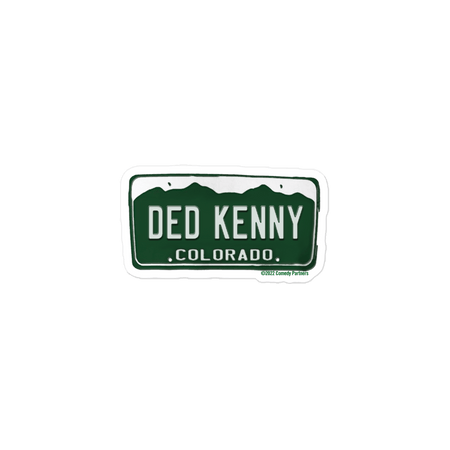 South Park Ded Kenny License Plate Die Cut Sticker - Paramount Shop