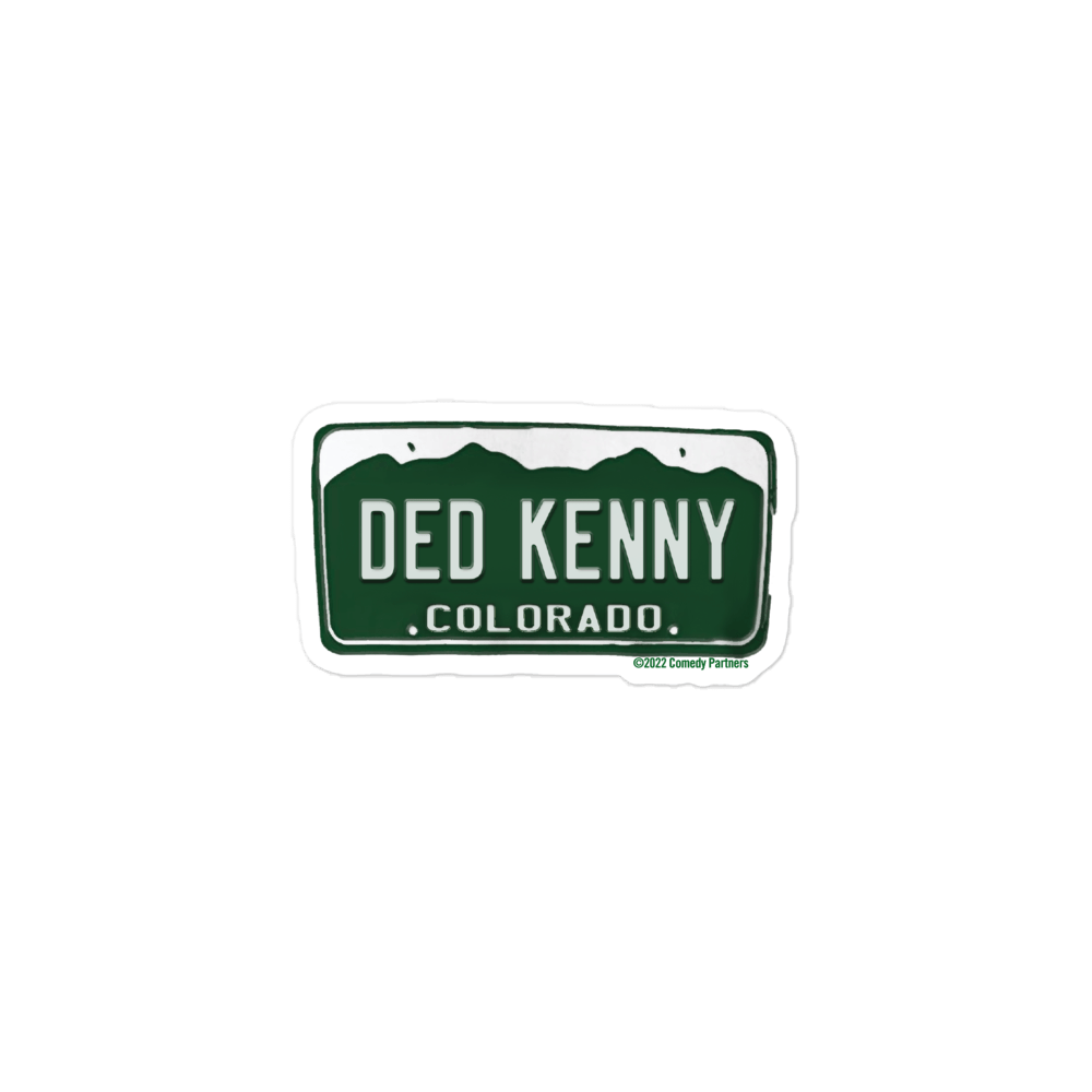 South Park Ded Kenny License Plate Die Cut Sticker - Paramount Shop