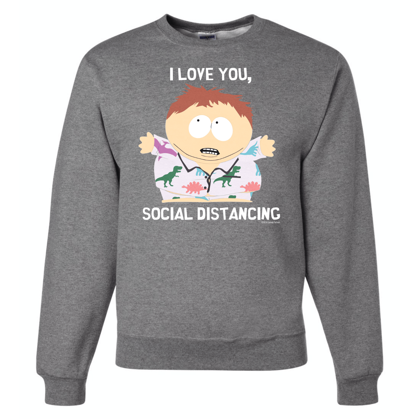 South Park I Love You Social Distancing Crew Neck Sweatshirt - Paramount Shop