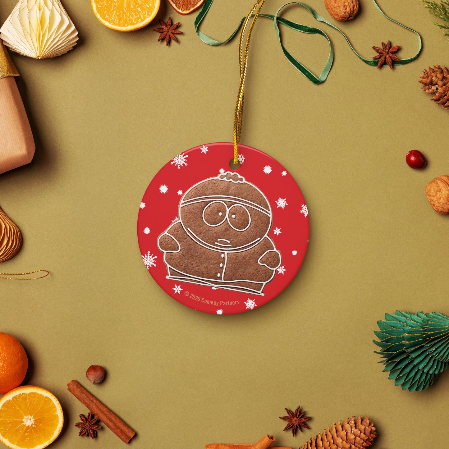 South Park Ornament Gingerbread Cartman Ceramic - Paramount Shop