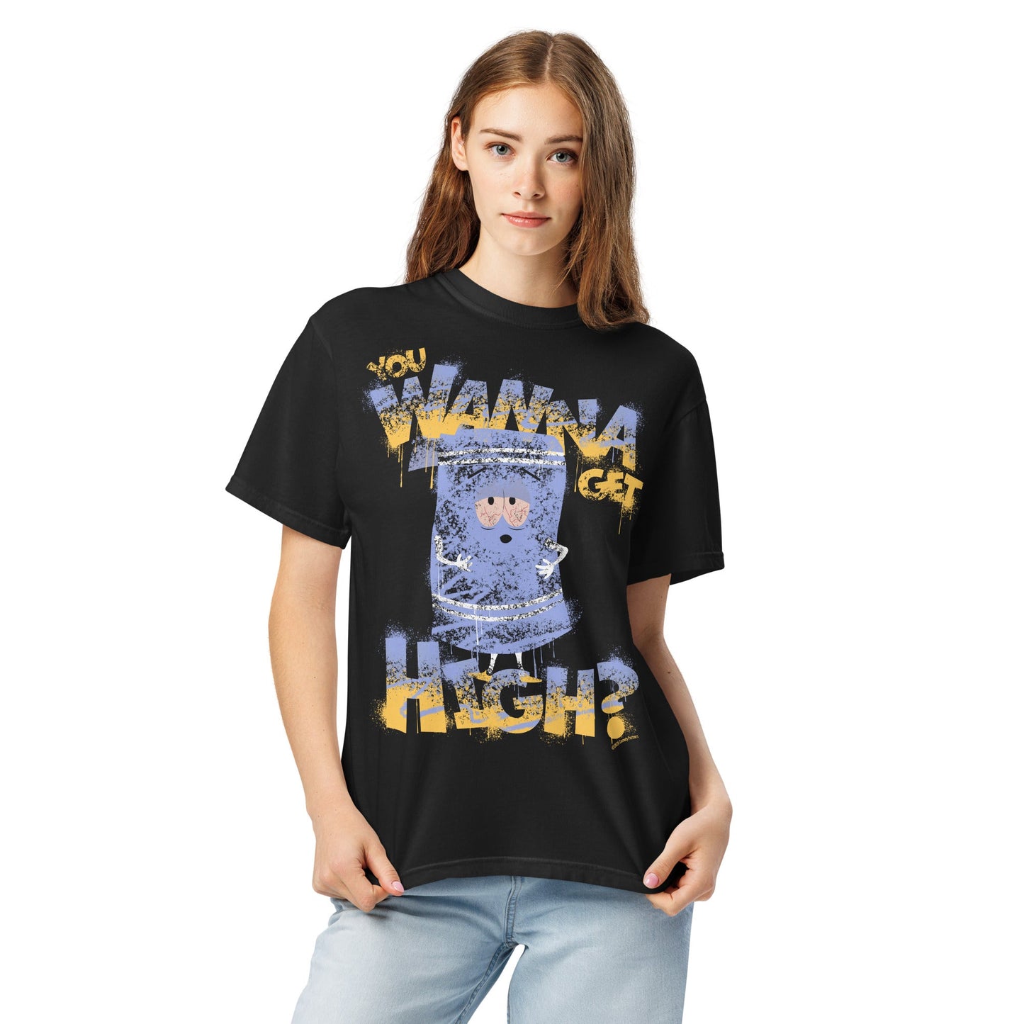 South Park T-Shirt Towelie You Wanna Get High? Comfort Colors - Paramount Shop