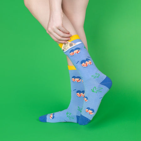 South Park Towelie Stoned Eyes Socks with Pocket - Paramount Shop