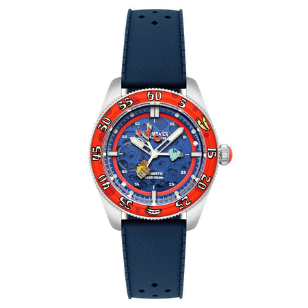 Spinnaker Croft Mid - Size Skeleton Automatic SpongeBob SquarePants Limited Edition Blue Watch - Paramount Shop