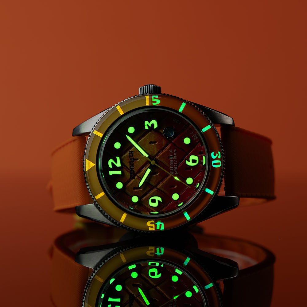 Spinnaker Fleuss Automatic SpongeBob SquarePants Conch Street Limited Edition Orange Watch - Paramount Shop