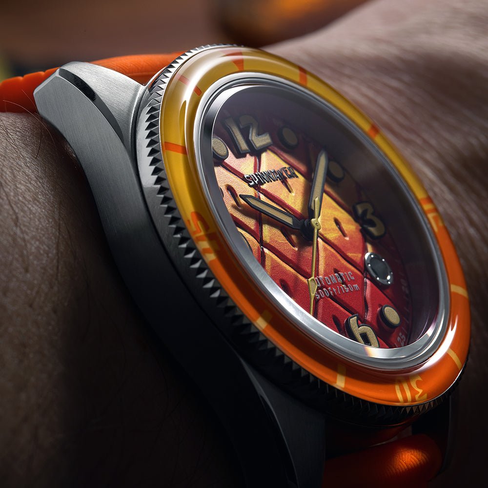 Spinnaker Fleuss Automatic SpongeBob SquarePants Conch Street Limited Edition Orange Watch - Paramount Shop