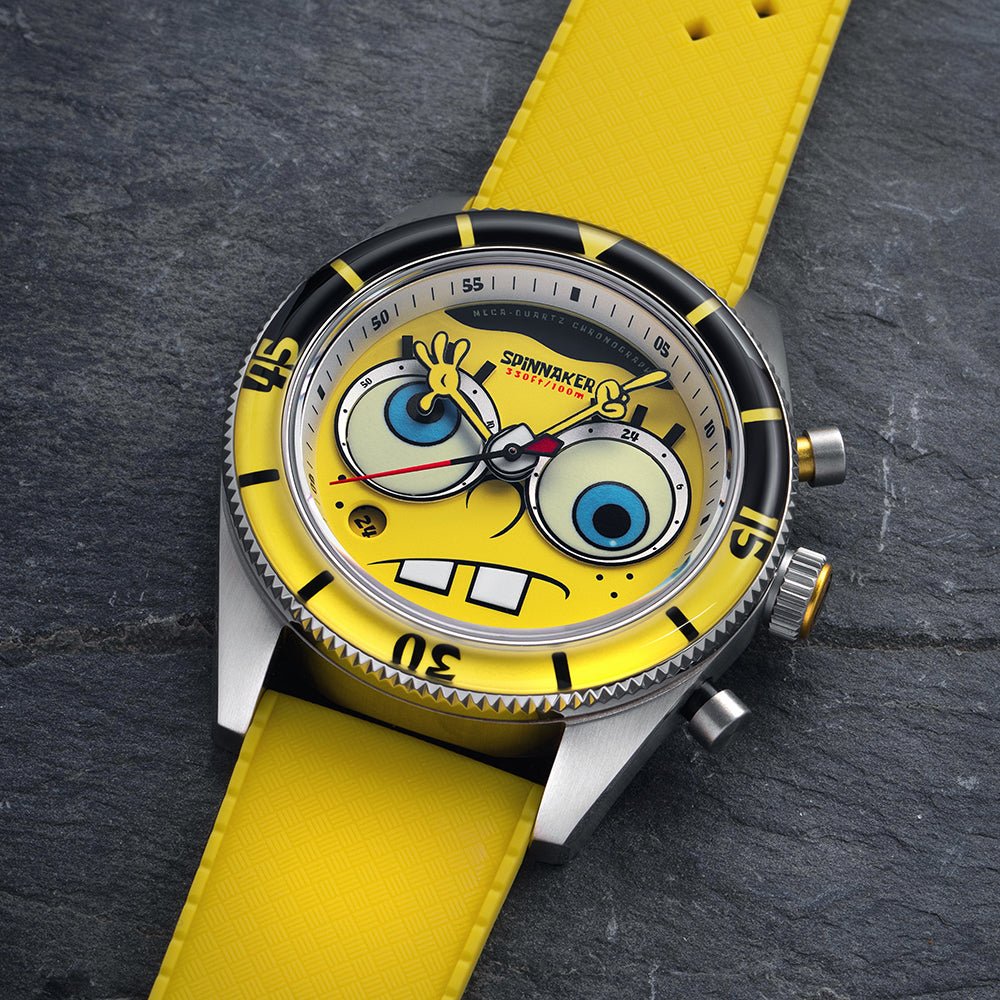 Spinnaker Fleuss Chronograph SpongeBob SquarePants Limited Edition Yellow Watch - Paramount Shop