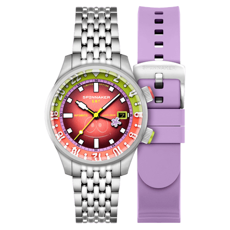 Spinnaker x Spongebob Squarepants Bradner GMT Automatic Bubbly Grins Patrick Limited Edition Watch - Paramount Shop