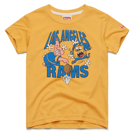 SpongeBob SquarePants and Patrick x LA Rams Youth Short Sleeve T - Shirt - Paramount Shop