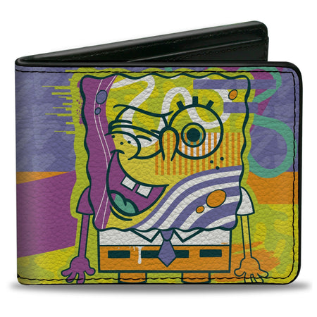 SpongeBob SquarePants Bi - Fold Wallet Winking Pose Multi Color Men's - Paramount Shop