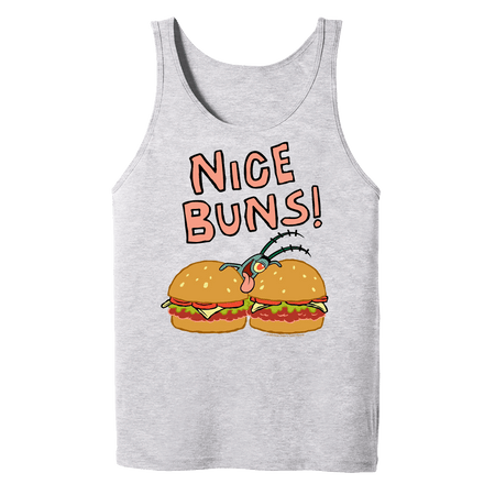 SpongeBob SquarePants Chum Bucket Nice Buns Adult Tank Top - Paramount Shop